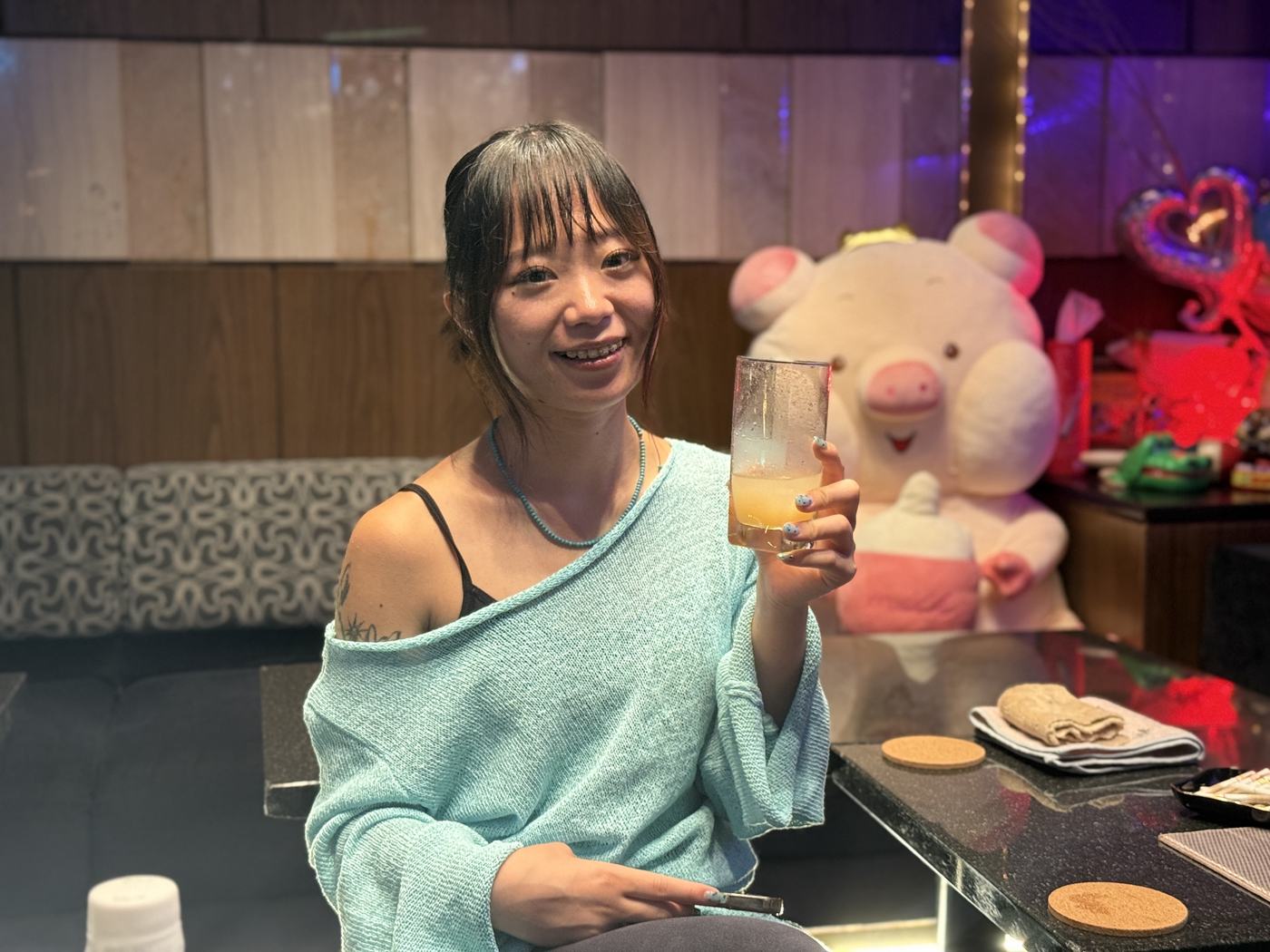 ブーちゃんと乾杯